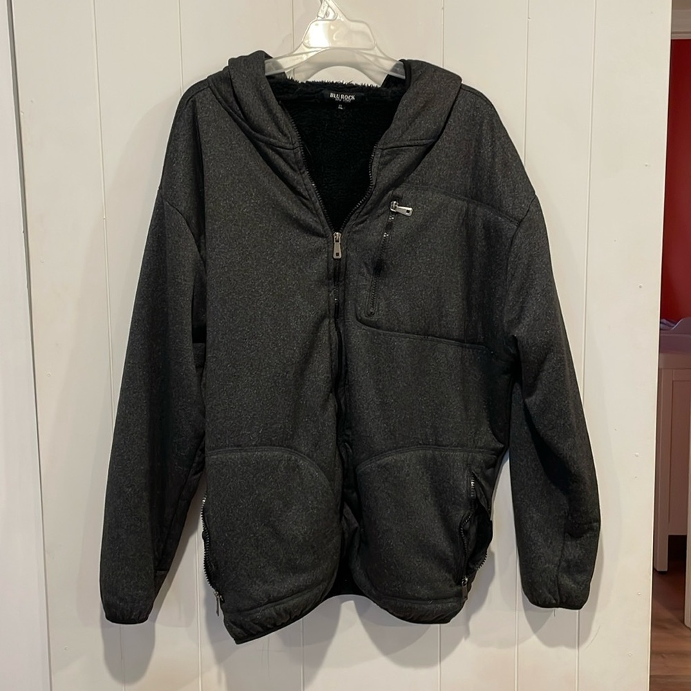 Fleece zip up hoodie